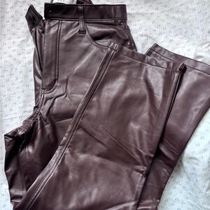 Brown Leather Pants